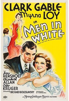 MEN IN WHITE, JEAN HERSHOLT, 1934, Repro movie poster, VINTAGE, HQ