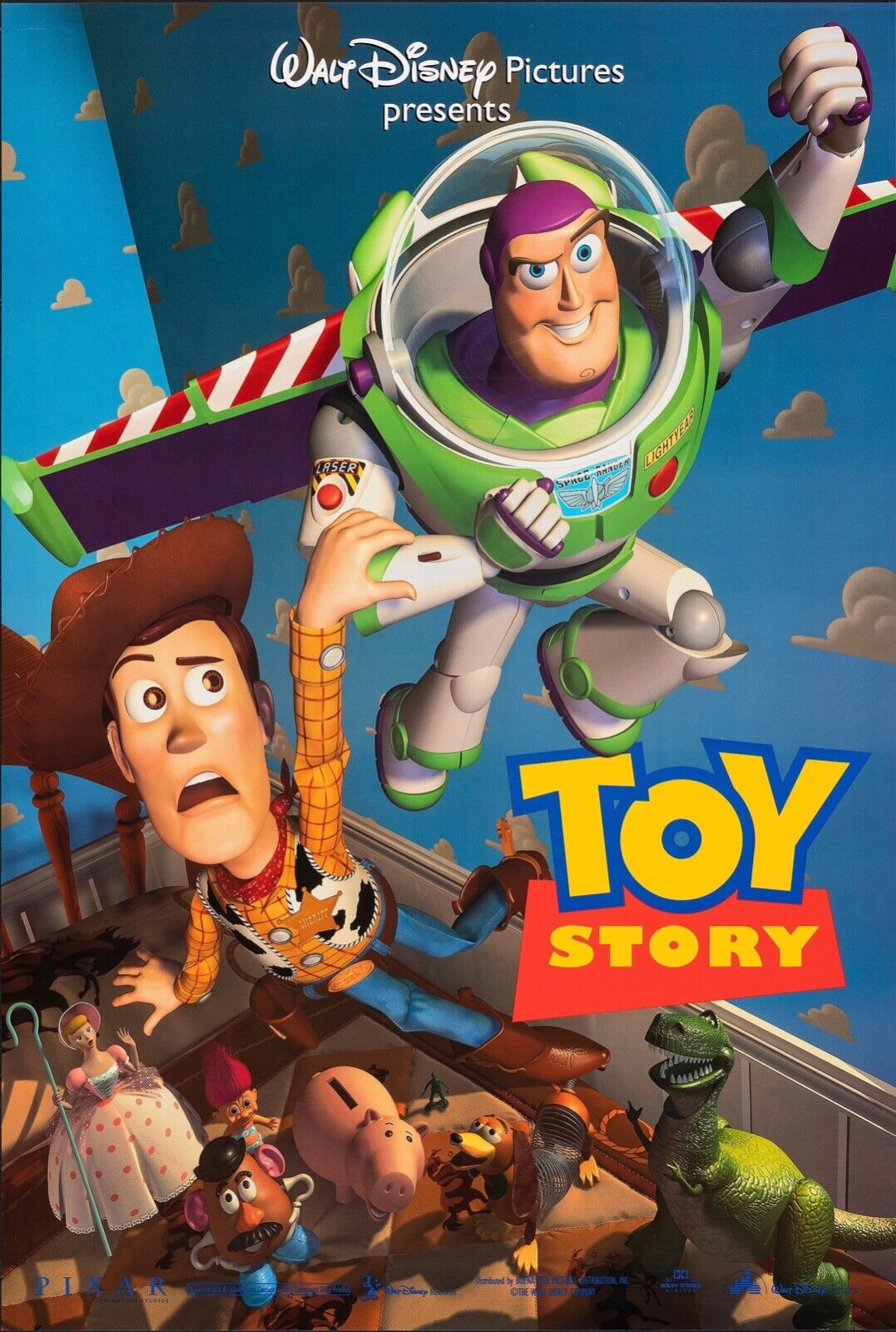 TOY STORY, WALT DISNEY, Repro affiche CINÉMA VINTAGE, HQ