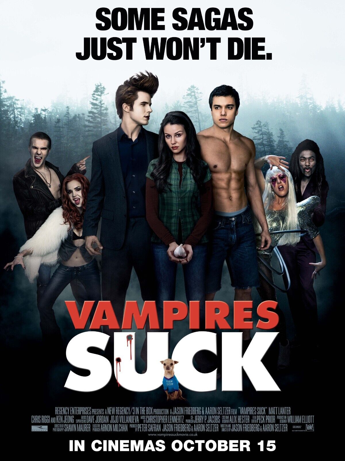 VAMPIRES SUCK, JENN PROSKE, CHRIS RIGGI, REPRO AFFICHE DE CINEMA VINTAGE, HQ