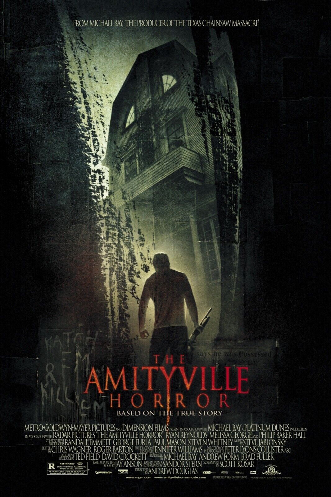 THE AMITYVILLE HORROR, RYAN REYNOLDS, REPRO AFFICHE CINÉMA, HQ