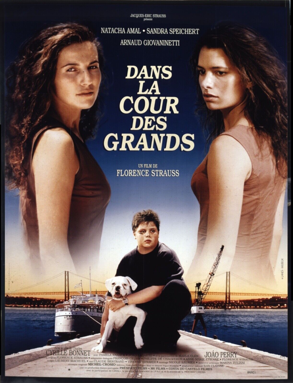 DANS LA COUR DES GRANDS, NATACHA AMAL, 2023, REPRO MOVIE POSTER, VINTAGE, HQ
