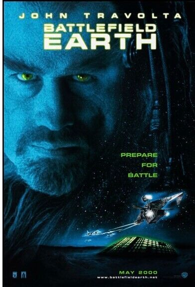 BATTLEFIELD EARTH, JOHN TRAVOLTA, 2000, REPRO MOVIE POSTER, VINTAGE, HQ