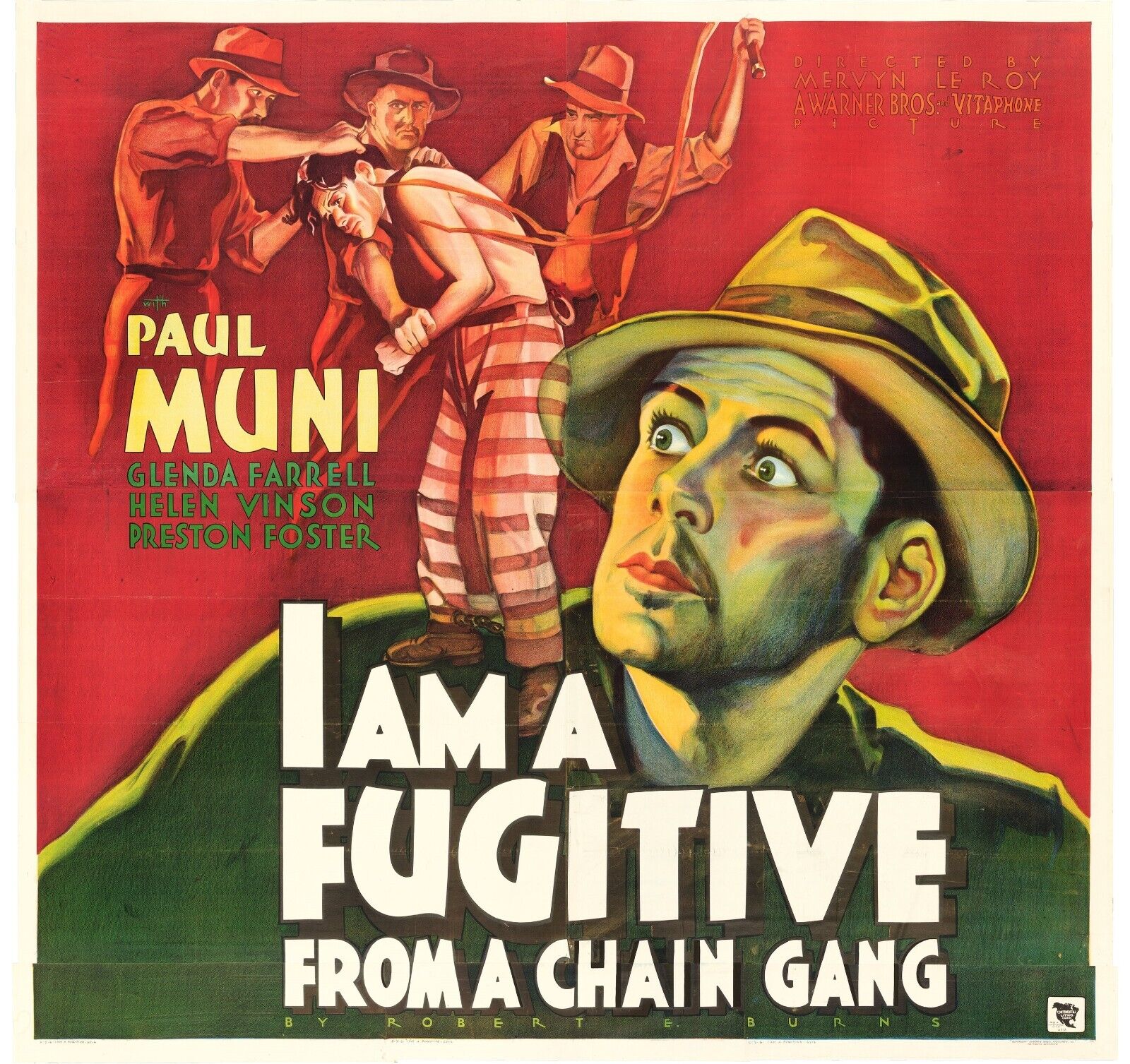 I AM A FUGITIVE repro cinema poster, HQ