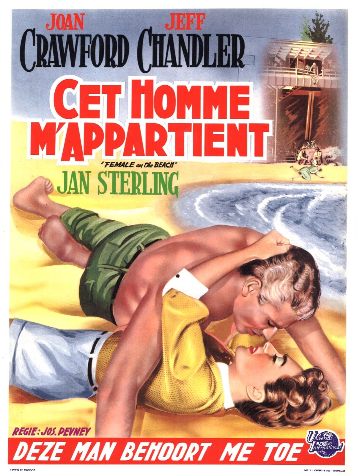 CET HOMME M'APPARTIENT, JOAN CRAWFORD, AFFICHE CINEMA VINTAGE