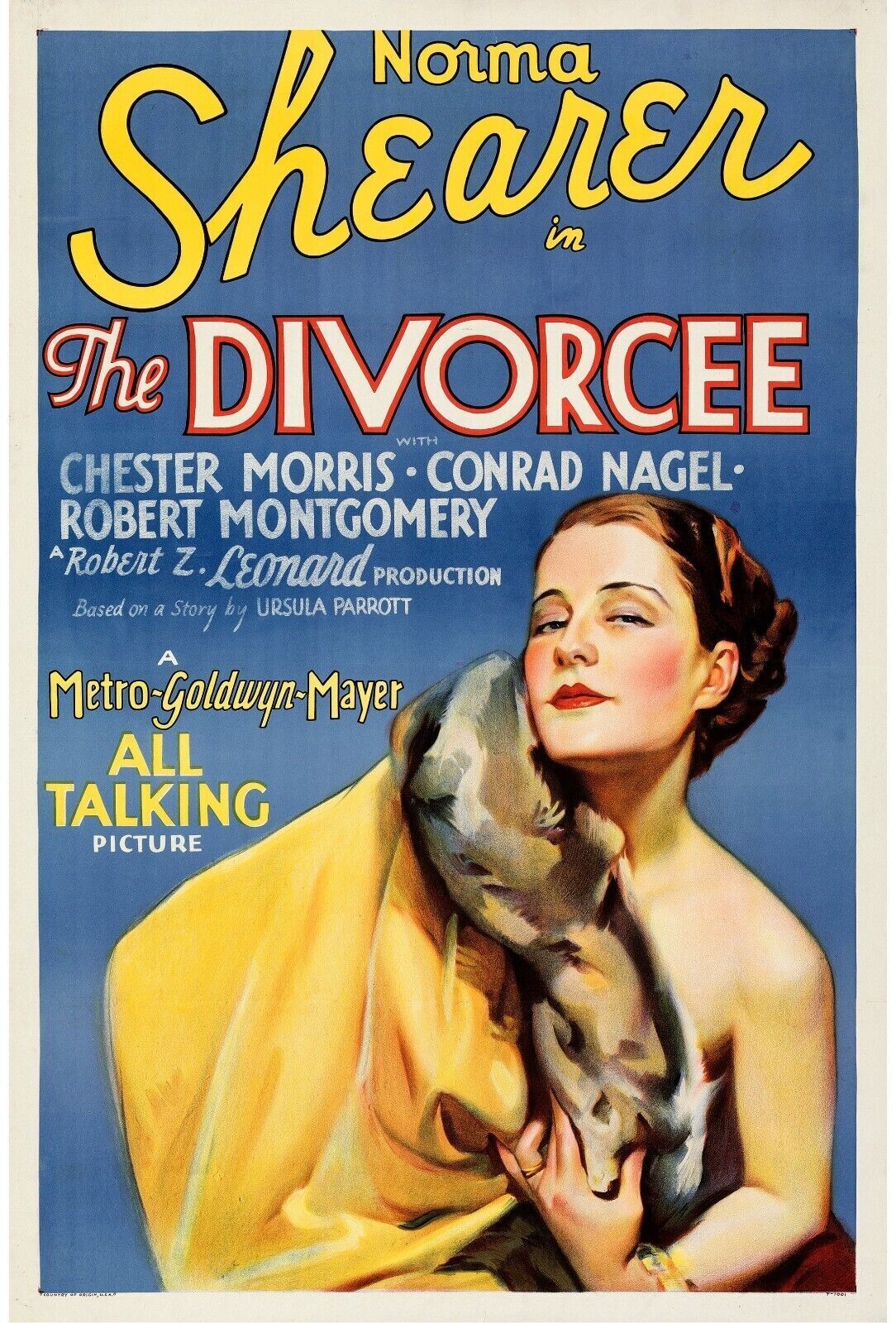 THE DIVORCEE, NORMA SHEARER, 1930, Repro affiche de cinema Vintage, HQ