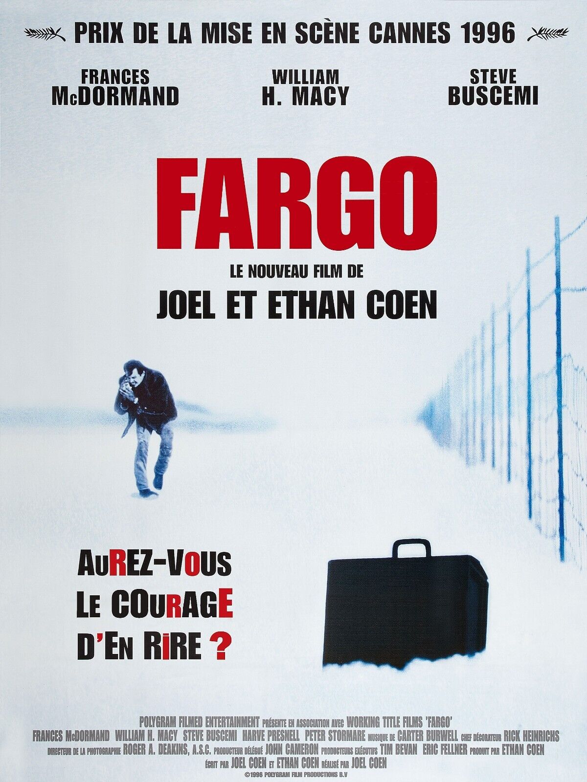 FARGO, JOEL AND ETHAN COEN REPRO VINTAGE CINEMA POSTER HQ