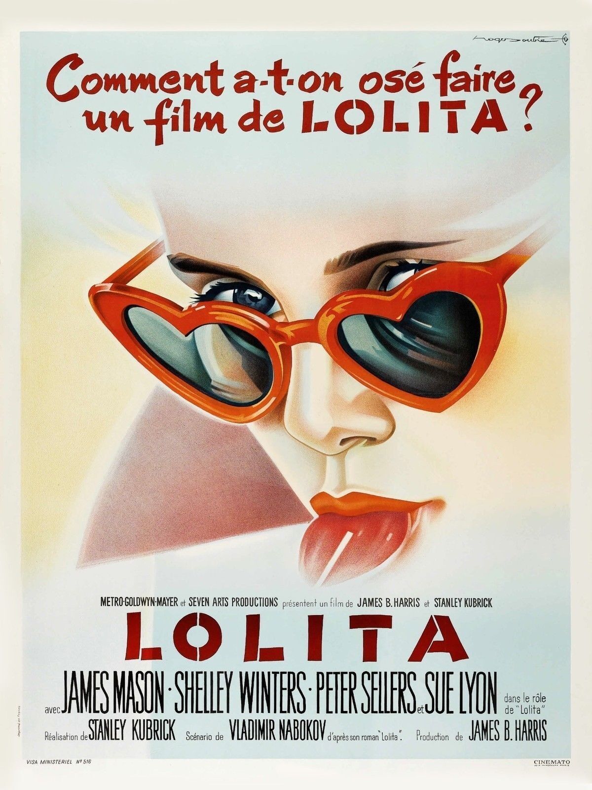 LOLITA, STANLEY KUBRICK, 1962, REPRO AFFICHE CINÉMA VINTAGE, HQ