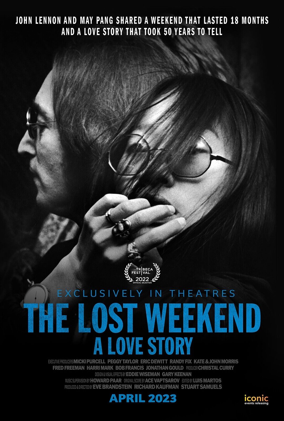 L’AMOUR INTERDIT, JOHN LENNON, 2022 – REPRO MOVIE POSTER, VINTAGE, HQ