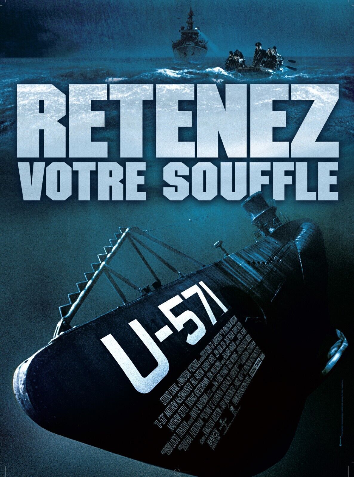 U-571, MATTHEW MCCONAUGHEY, BILL PAXTON, 2000, REPRO AFFICHE DE CINEMA, HQ