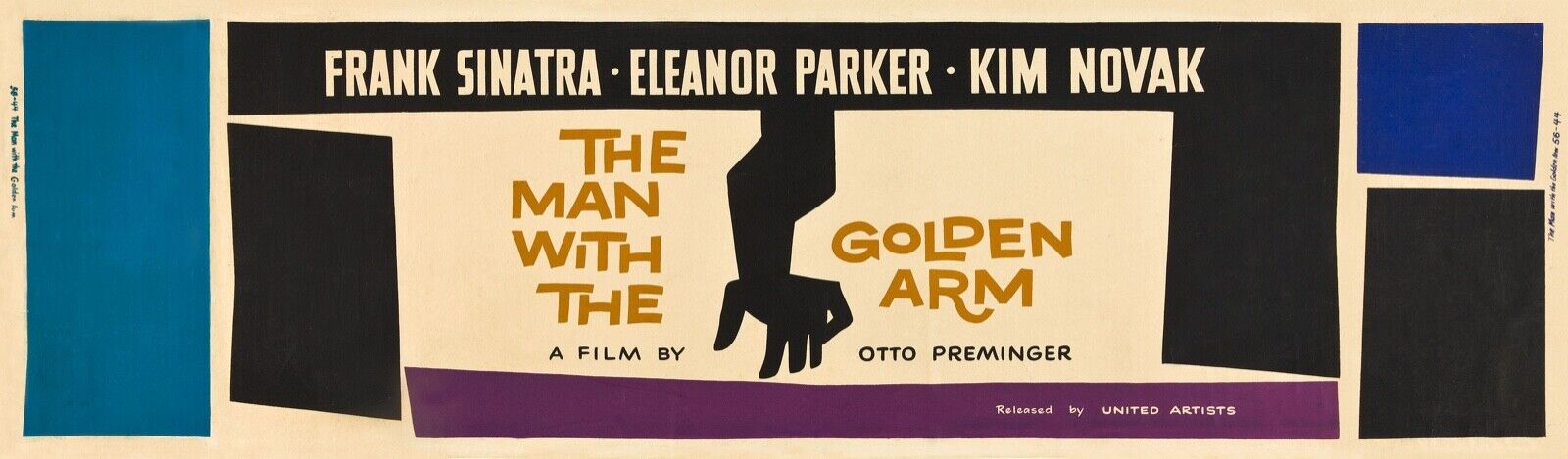 THE MAN WITH THE GOLDEN ARM, FRANK SINATRA - REPRO MOVIE POSTER, VINTAGE, HQ.
