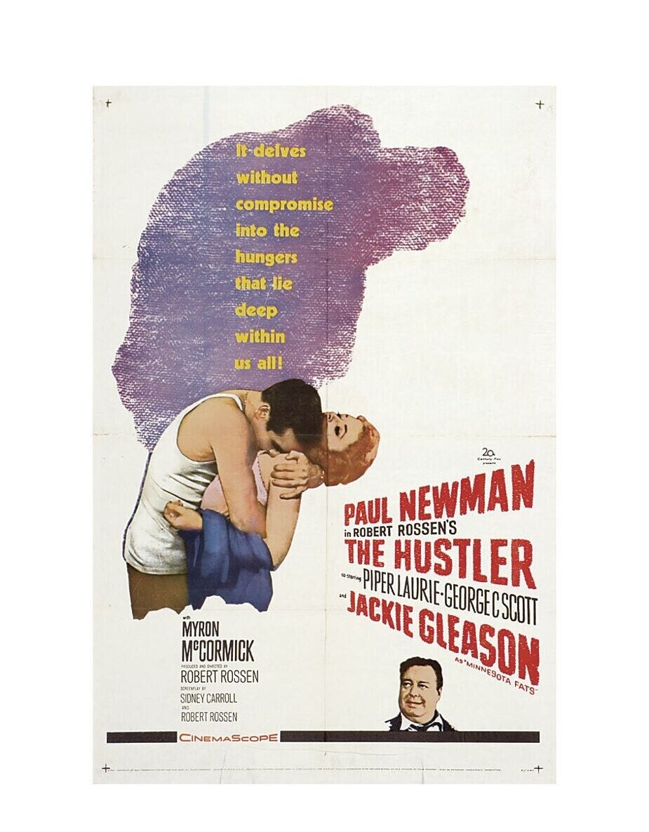 L’ARNAQUEUR, PAUL NEWMAN, 1961, REPRO MOVIE POSTER, VINTAGE, HQ