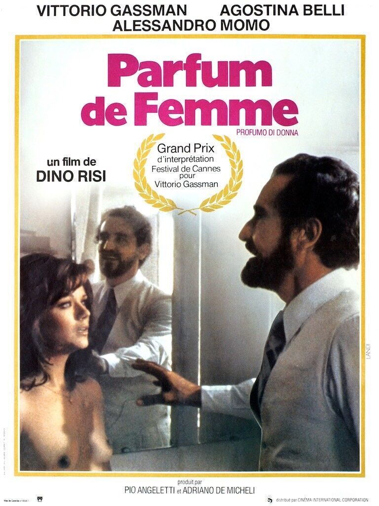 PARFUM DE FEMME, VITTORIO GASSMAN, 1976, Repro affiche cinéma, VINTAGE, HQ