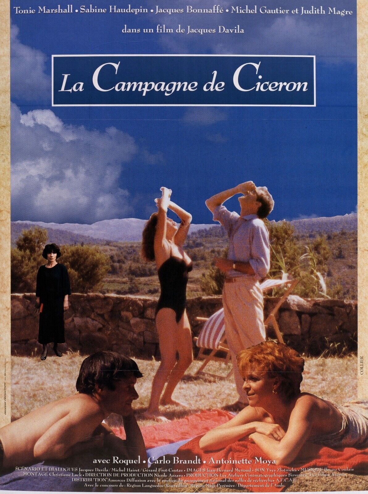 LA CAMPAGNE DE CICERON, MICHEL GAUTHIER, 1990, REPRO MOVIE POSTER, VINTAGE HQ