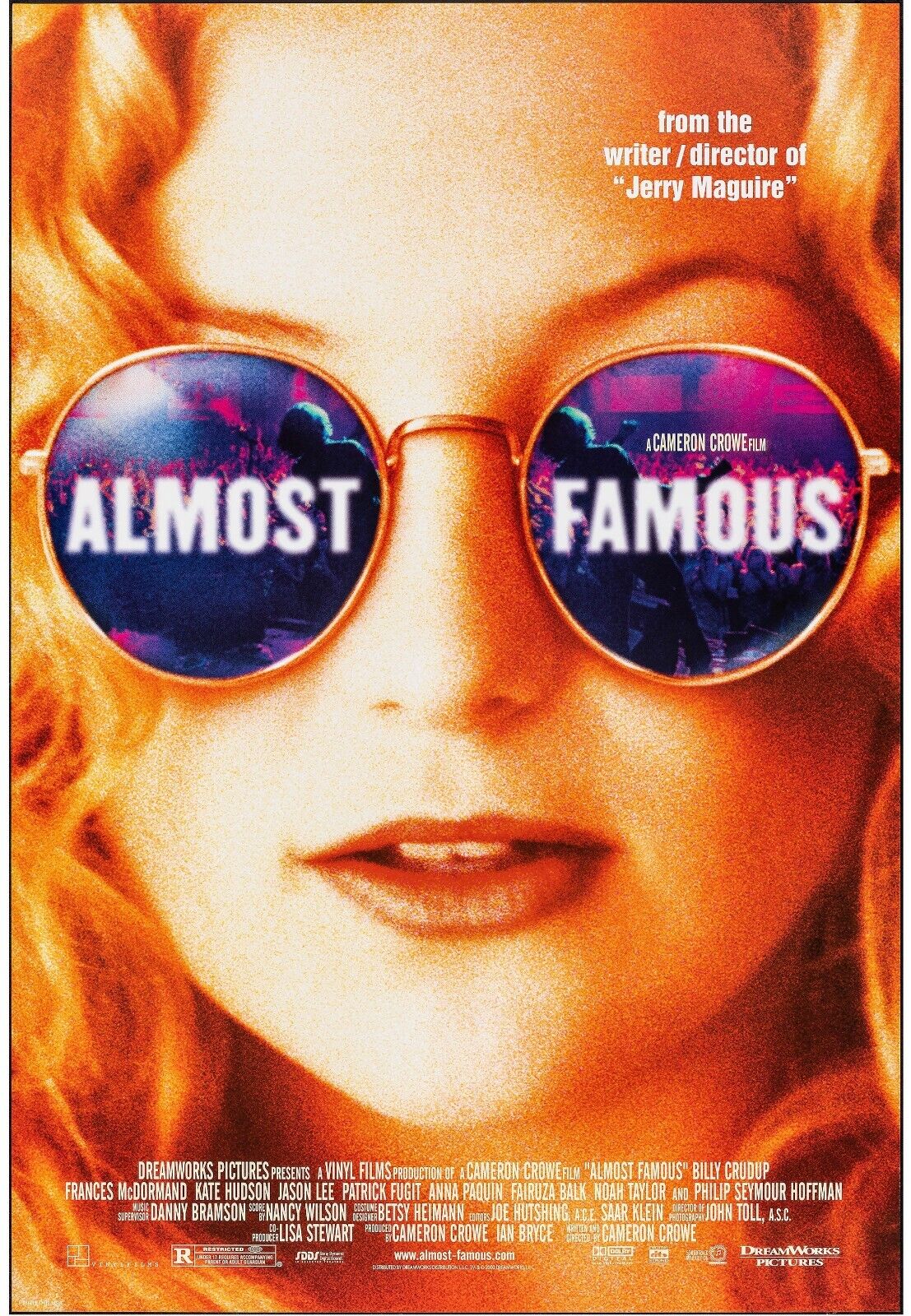 ALMOST FAMOUS, KATE HUDSON, 2000, REPRO MUSIC MOVIE POSTER, VINTAGE, HQ