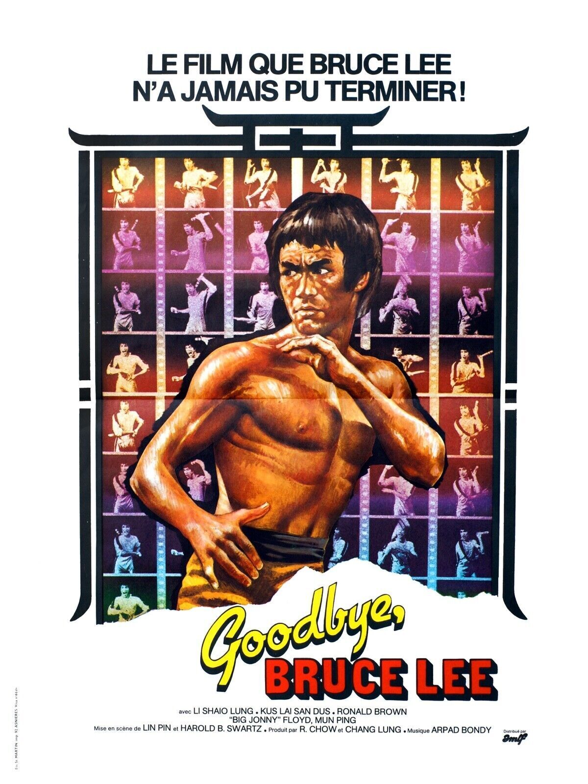 GOODBYE, BRUCE LEE, REPRO MOVIE POSTER, VINTAGE, HQ.