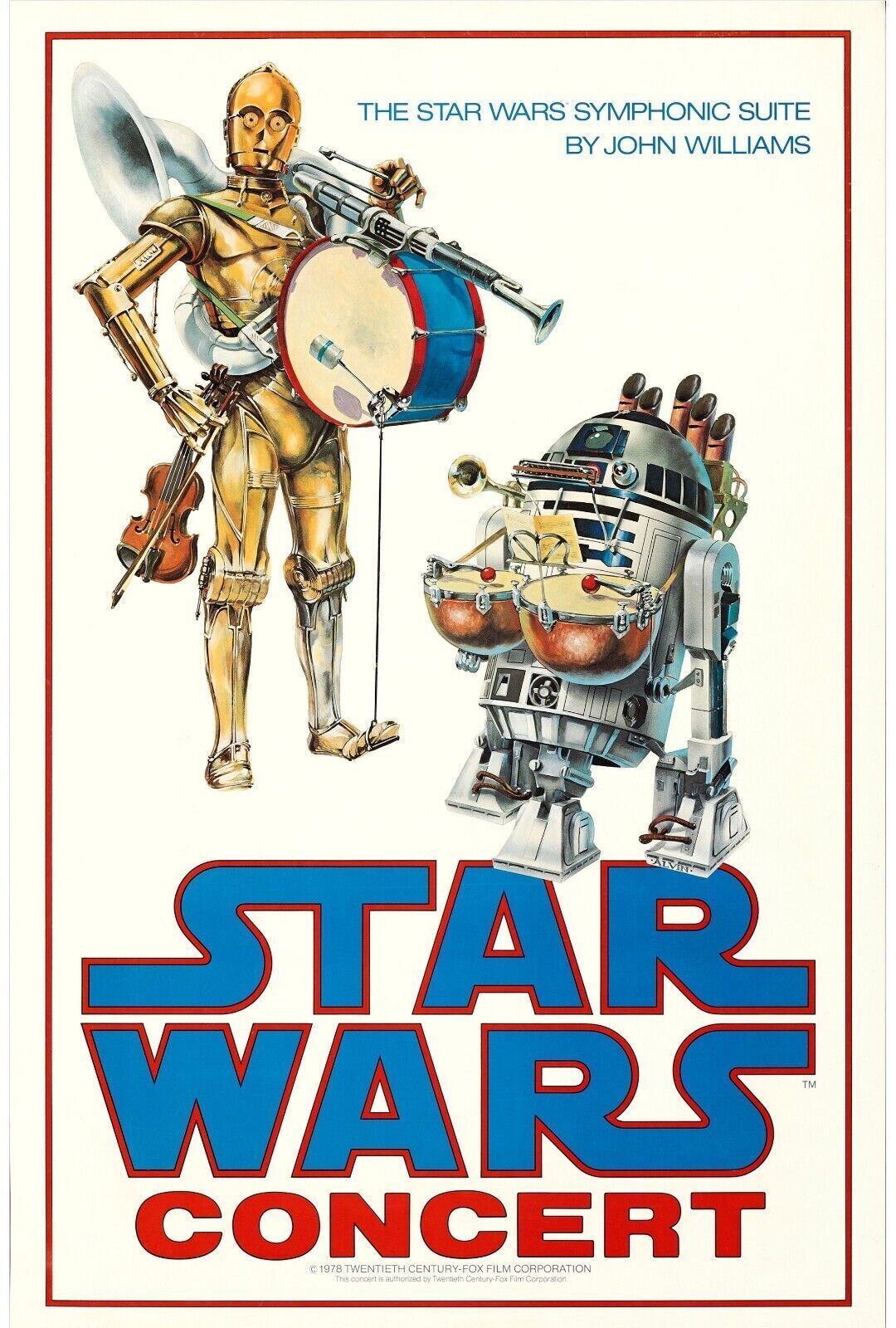 STARS WARS CONCERT, "LA GUERRE DES ÉTOILES", Repro affiche de cinema, HQ