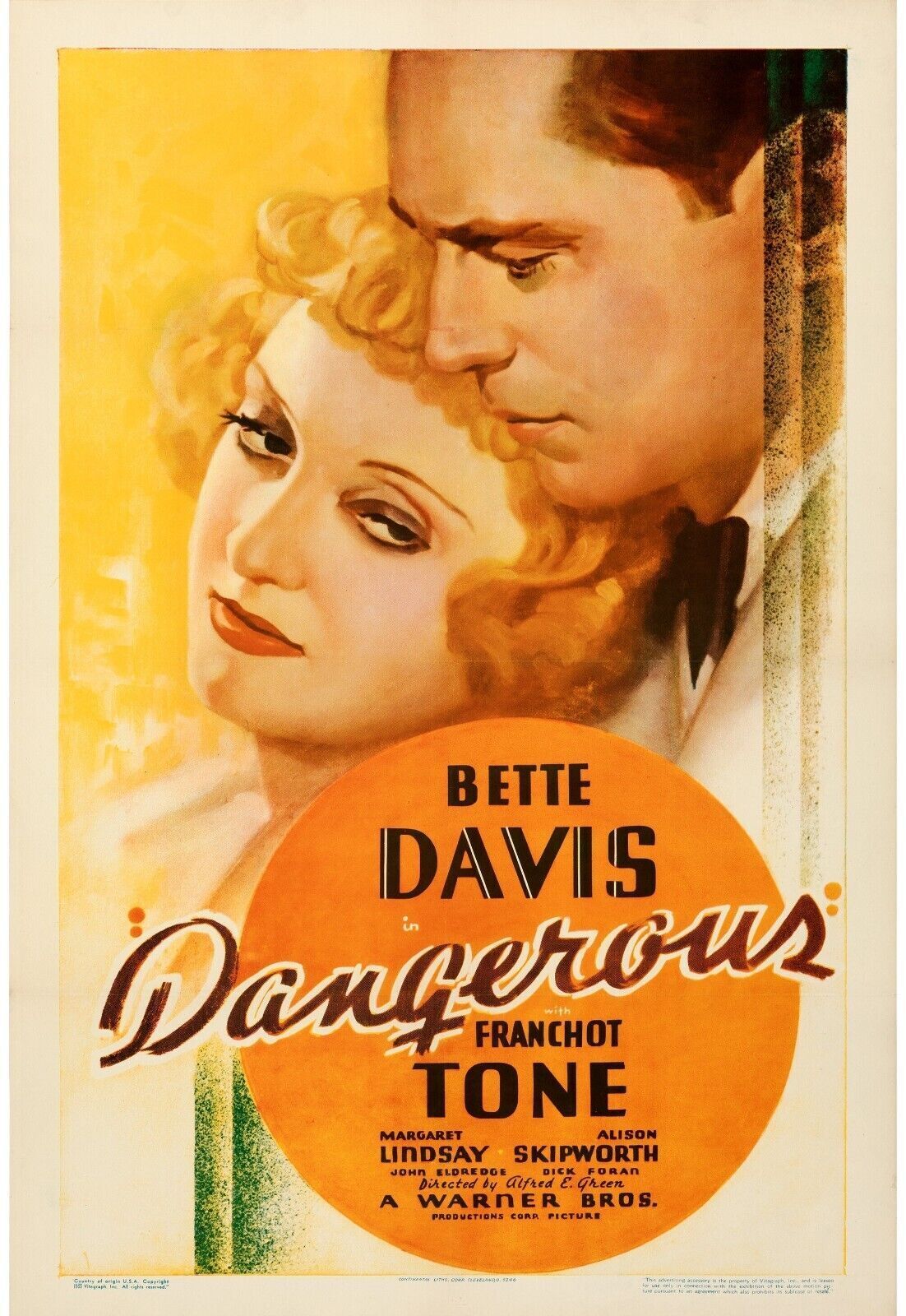L'INTRUSE BETTE DAVIS 1935 REPRO AFFICHE VINTAGE HQ