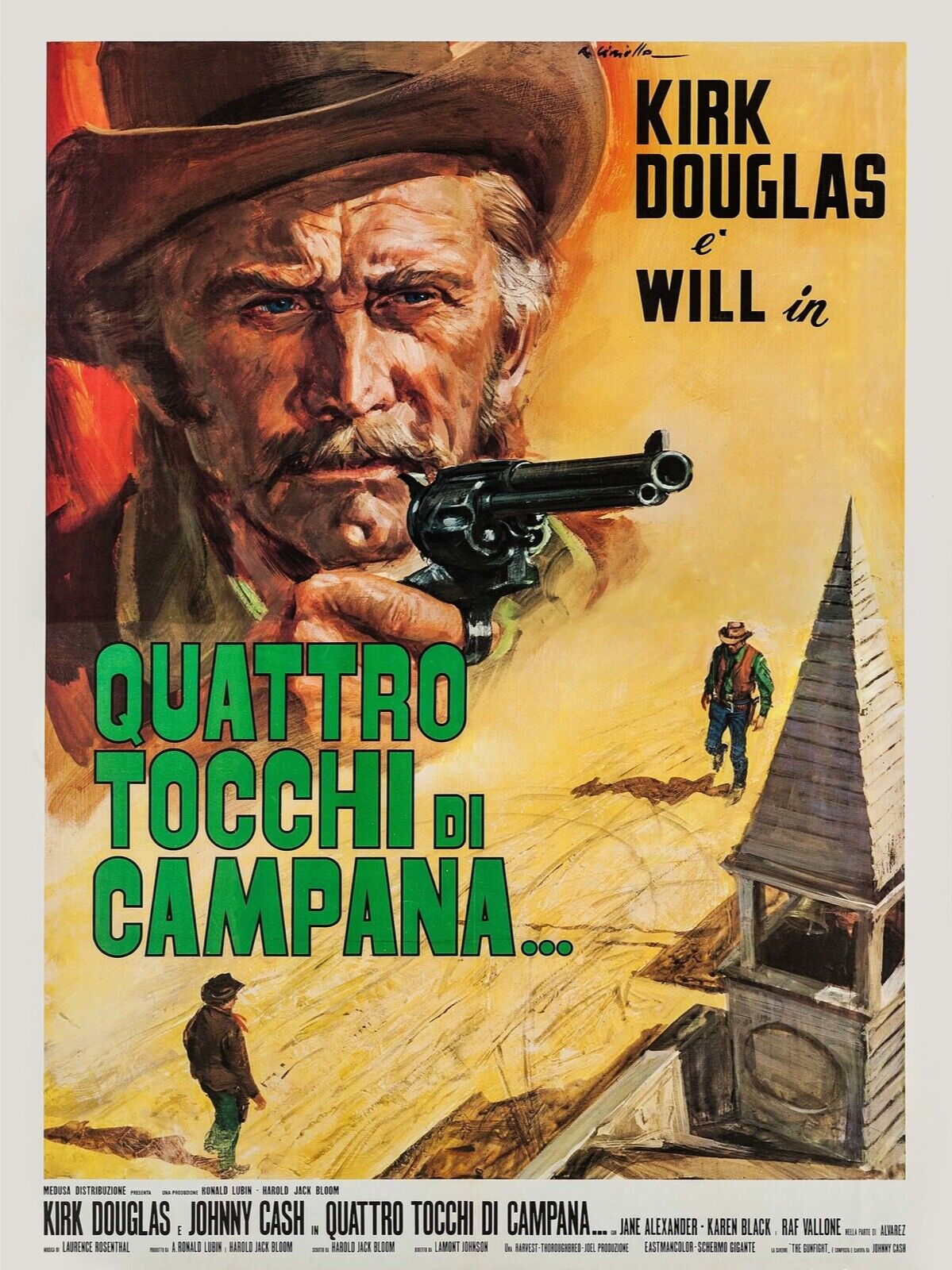 DIÁLOGO DE FUEGO, KIRK DOUGLAS - REPRODUCCIÓN DE CARTEL DE CINE