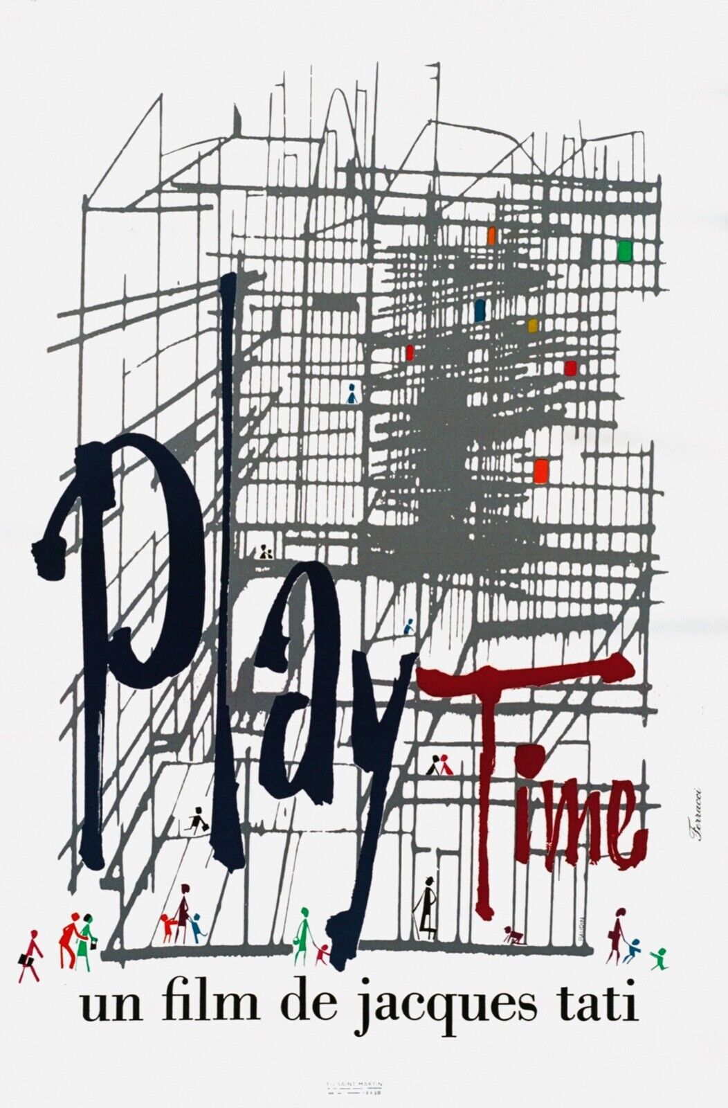 PLAYTIME JACQUES TATI, BARBARA DENNEK, Repro Affiche cinéma, HQ