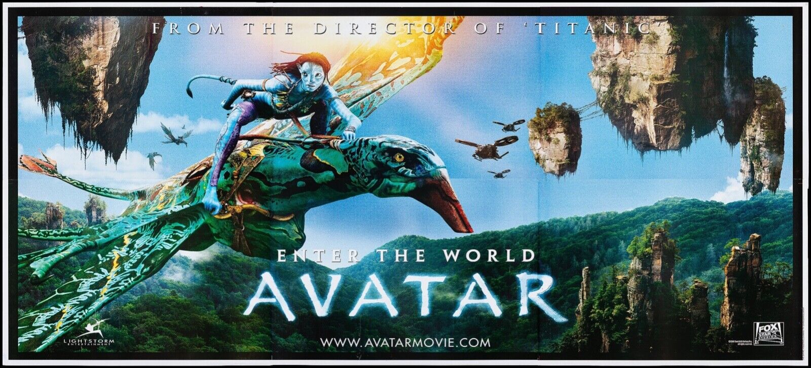 AVATAR, SAM WORTHINGTON, 2009, REPRO MOVIE POSTER, VINTAGE, HQ