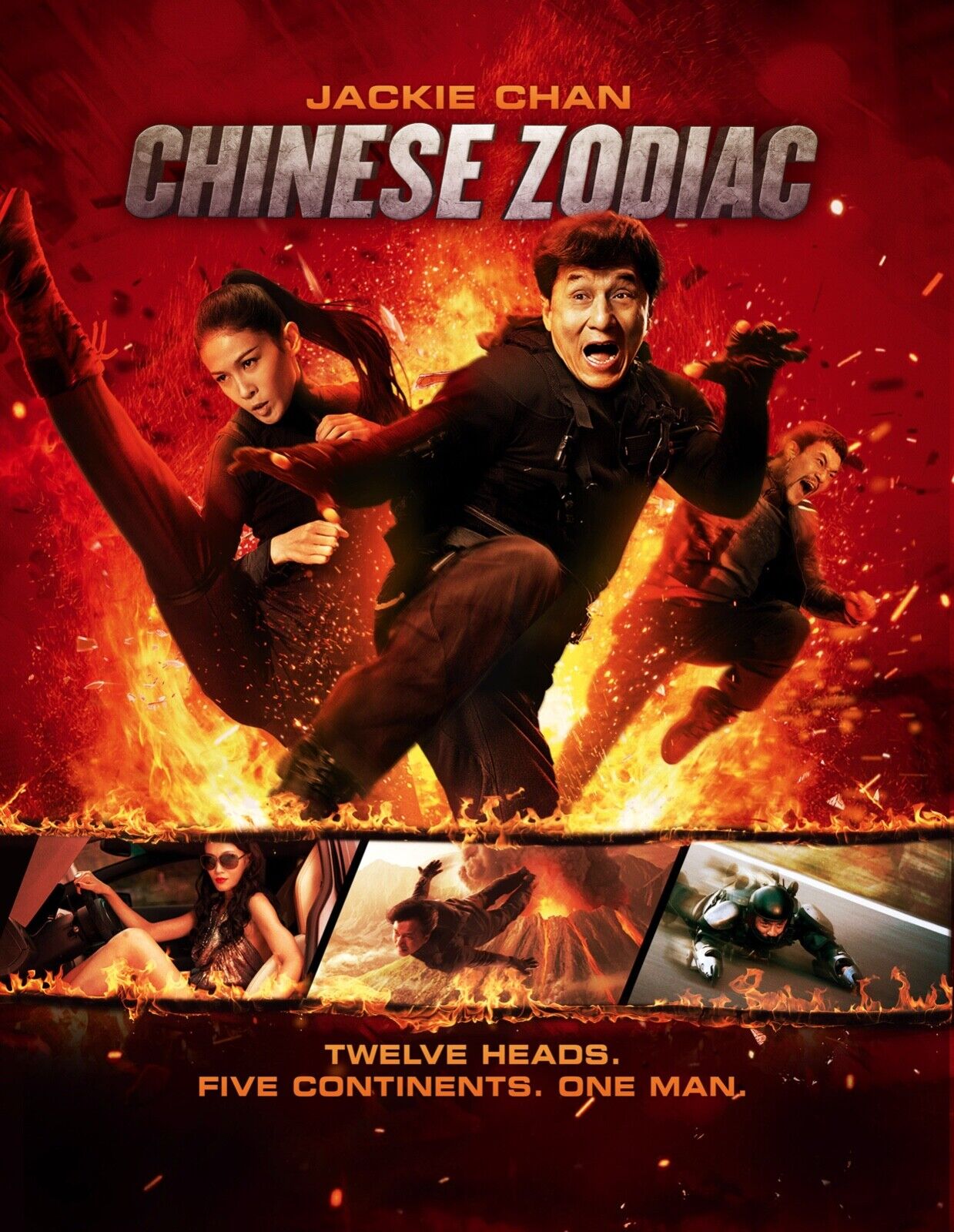 CHINESE ZODIAC – JACKIE CHAN, 2012, REPRO AFFICHE CINEMA VINTAGE HQ