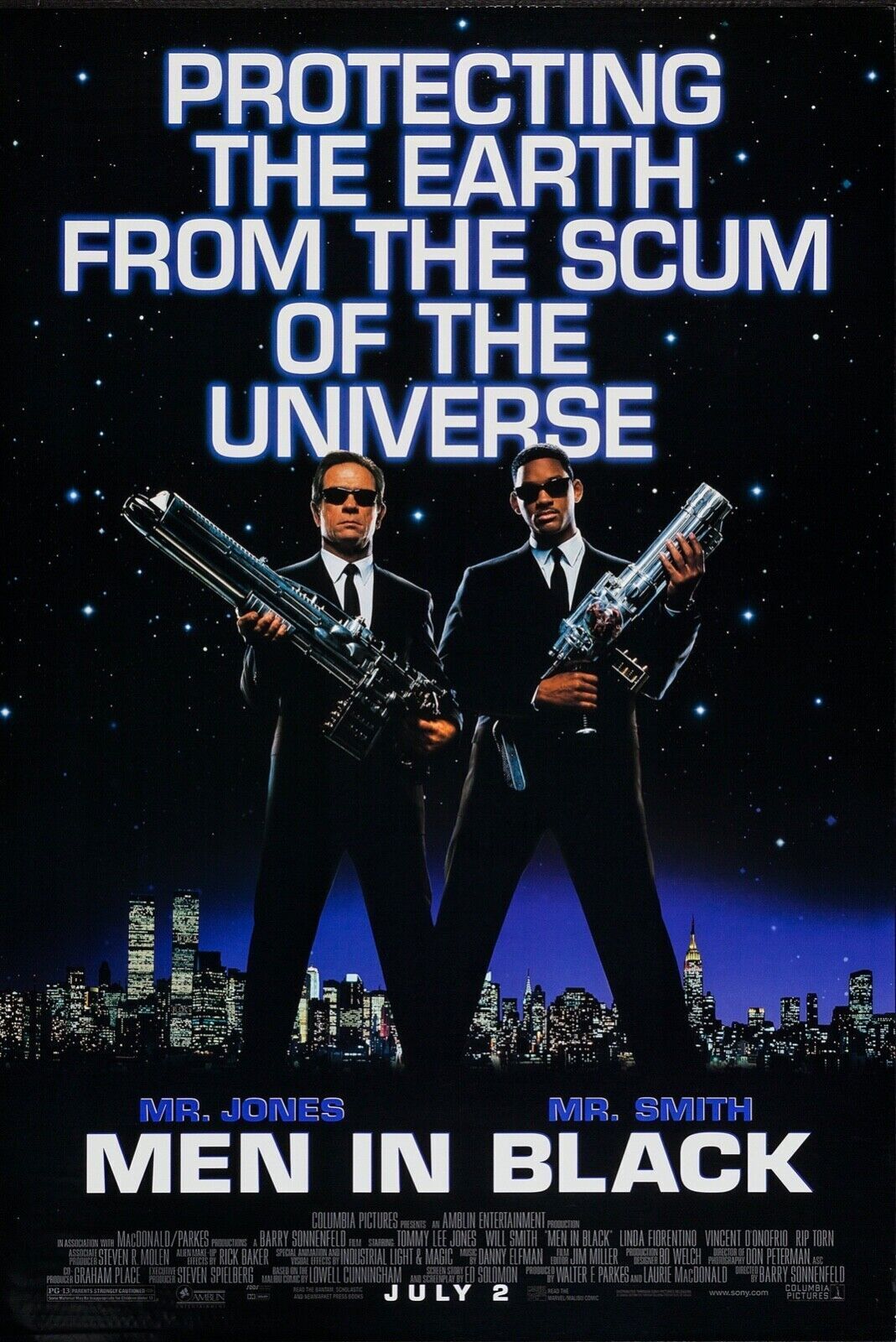 MEN IN BLACK, MR SMITH, 1997, Repro Affiche Cinéma VINTAGE,HQ
