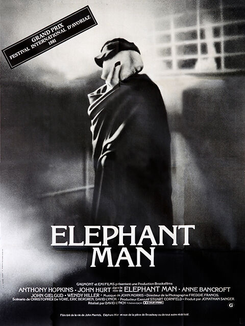 THE ELEPHANT MAN, JOHN HURT, 1980, REPRO MOVIE POSTER, VINTAGE, HQ