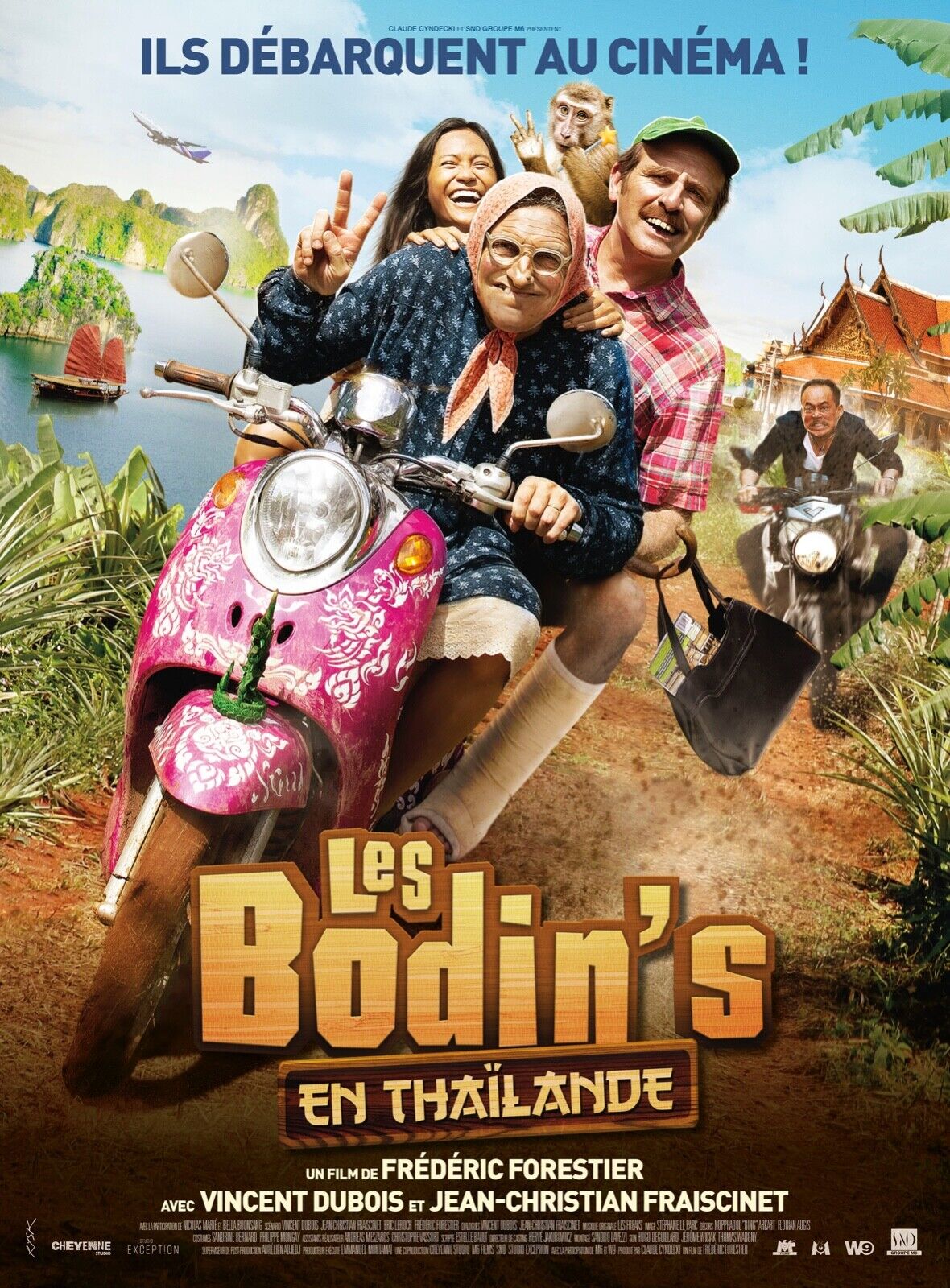 LES BODIN’S EN THAÏLANDE, VINCENT DUBOIS ET JEAN-CHRISTOPHE FRAISSE, 2021, Repro affiche cinema VINTAGE, HQ