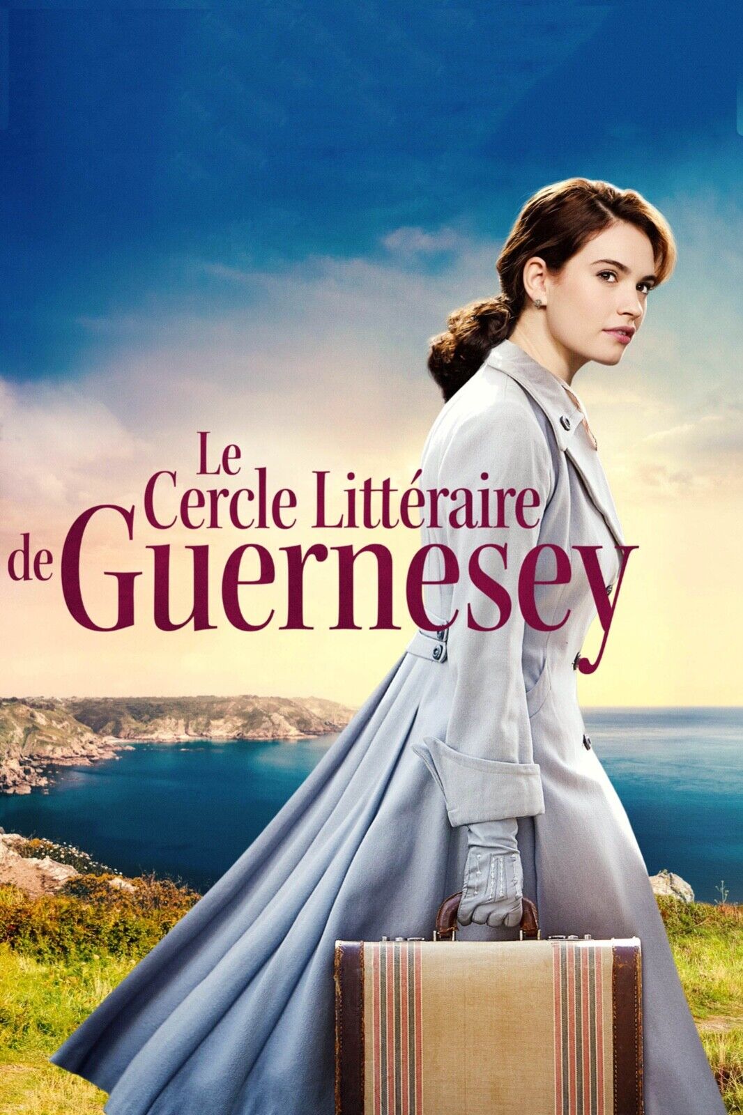 LE CERCLE LITTÉRAIRE DE GUERNESEY, MIKE NEWELL, 2018, Repro affiche cinema, VINTAGE, HQ