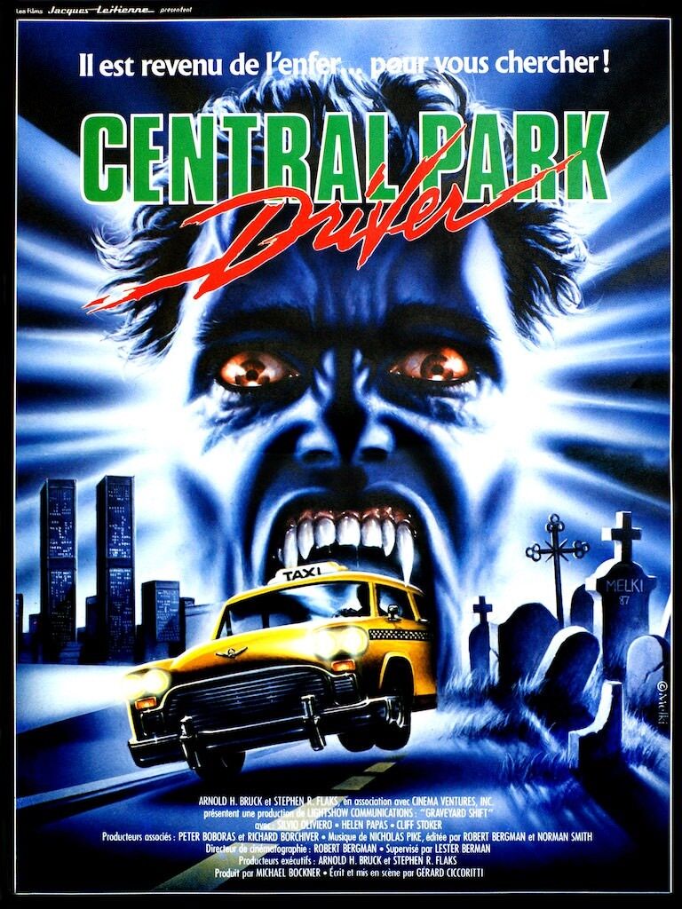 CENTRAL PARK DRIVER, JERRY CICCORI, 1976, REPRO AFFICHE CINÉMA VINTAGE, HQ