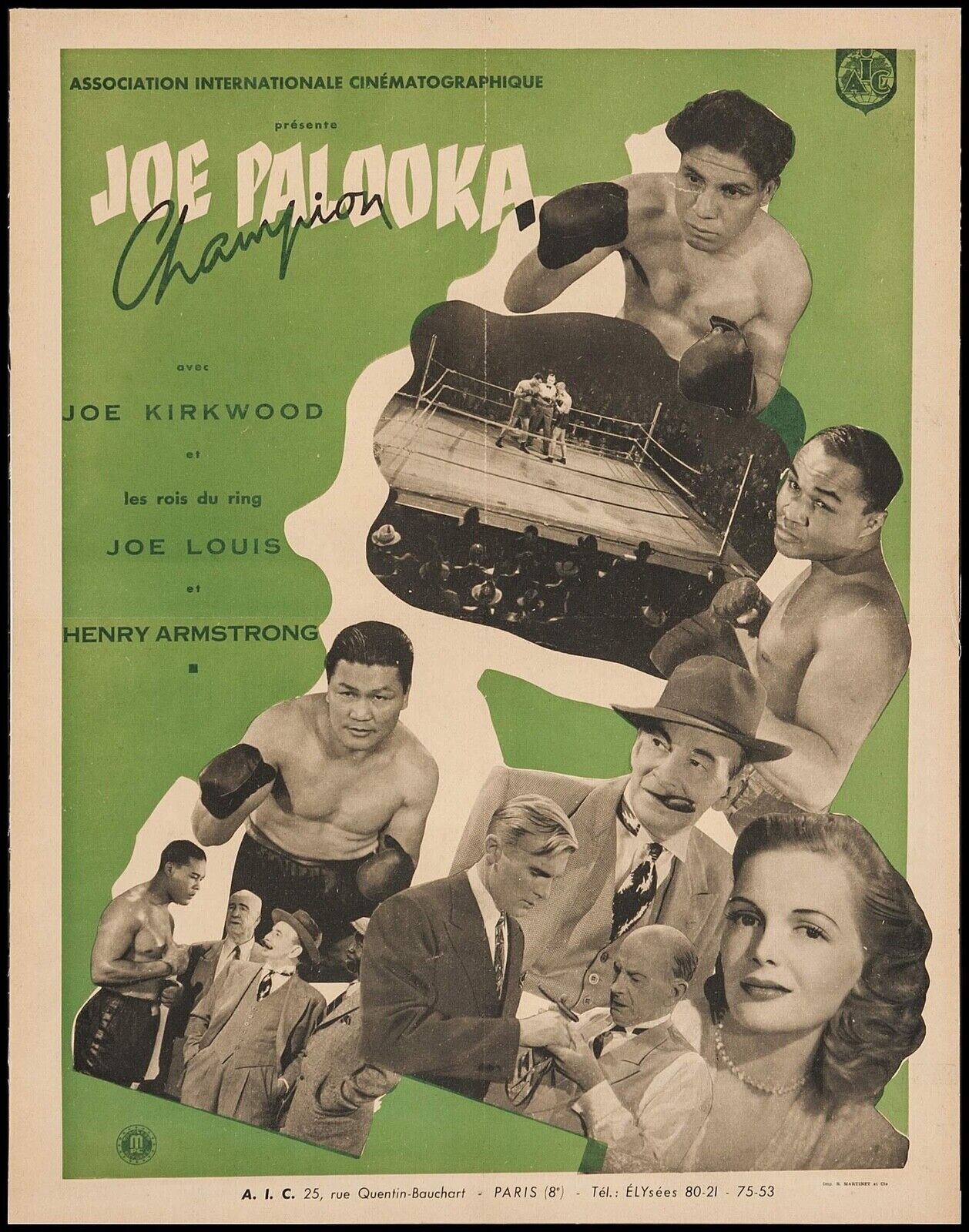 JOE PALLOKA REPRO VINTAGE CINEMA POSTER