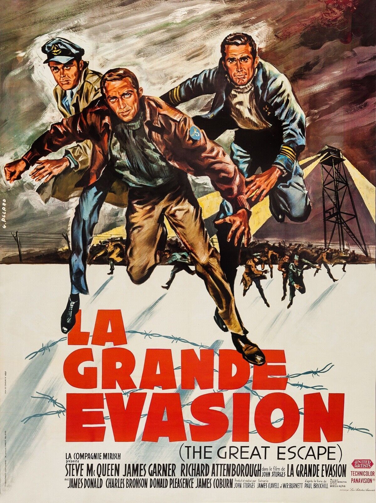 LA GRANDE EVASION, STEVE MCQUEEN, 1963, Repro affiche cinéma, VINTAGE, HQ