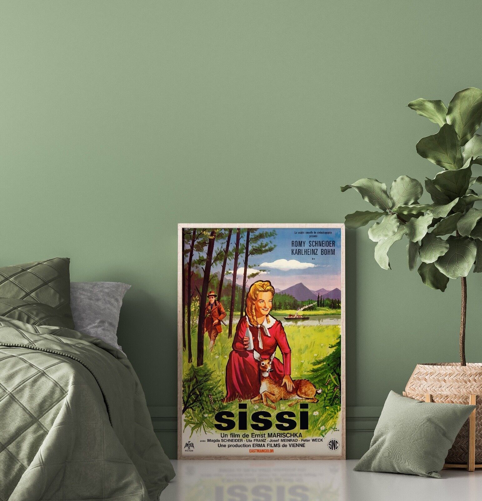 SISSI, ROMY SCHNEIDER, 1955, Póster de película réplica, HQ