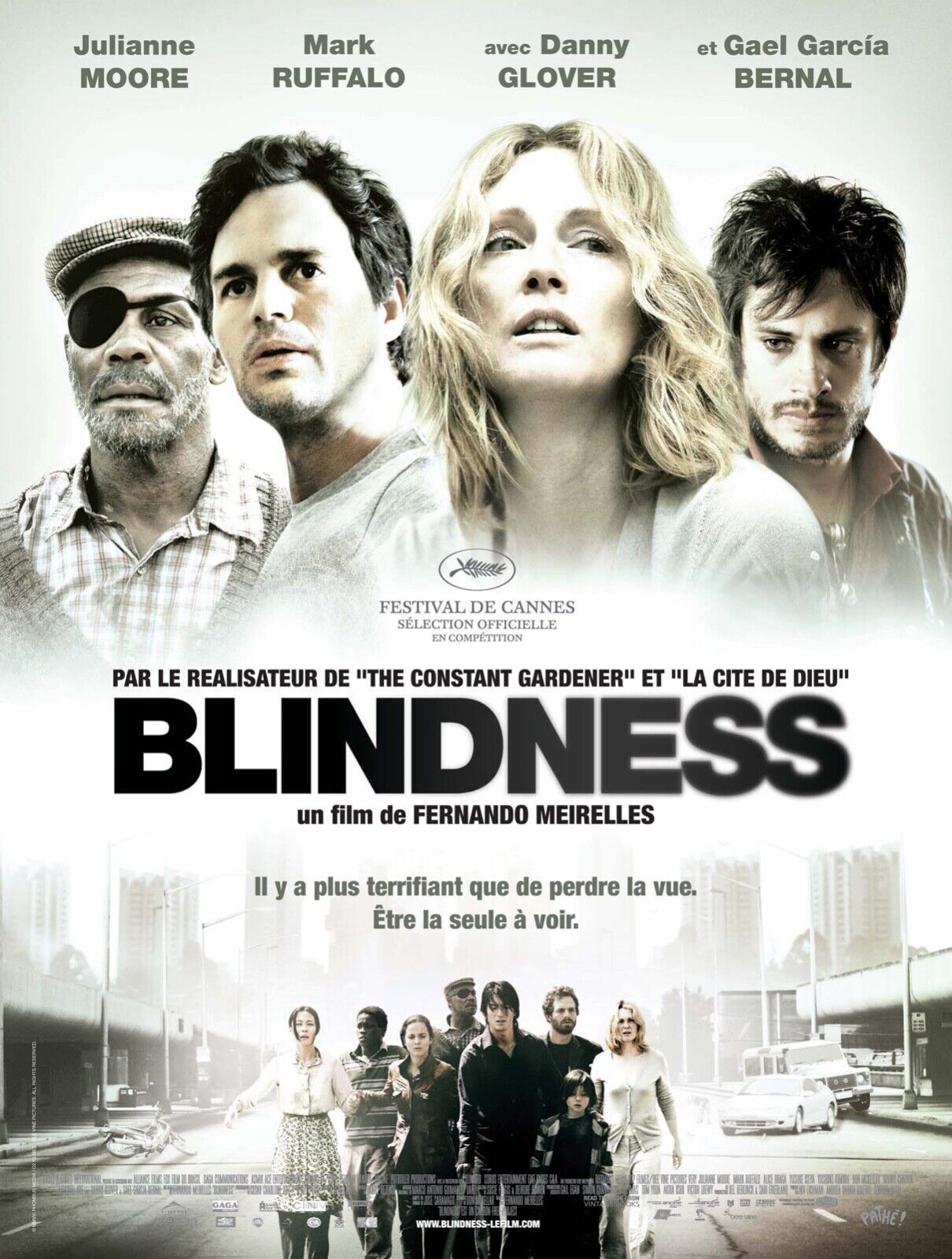 BLINDNESS, DANY GLOVER, REPRO AFFICHE CINEMA VINTAGE HQ
