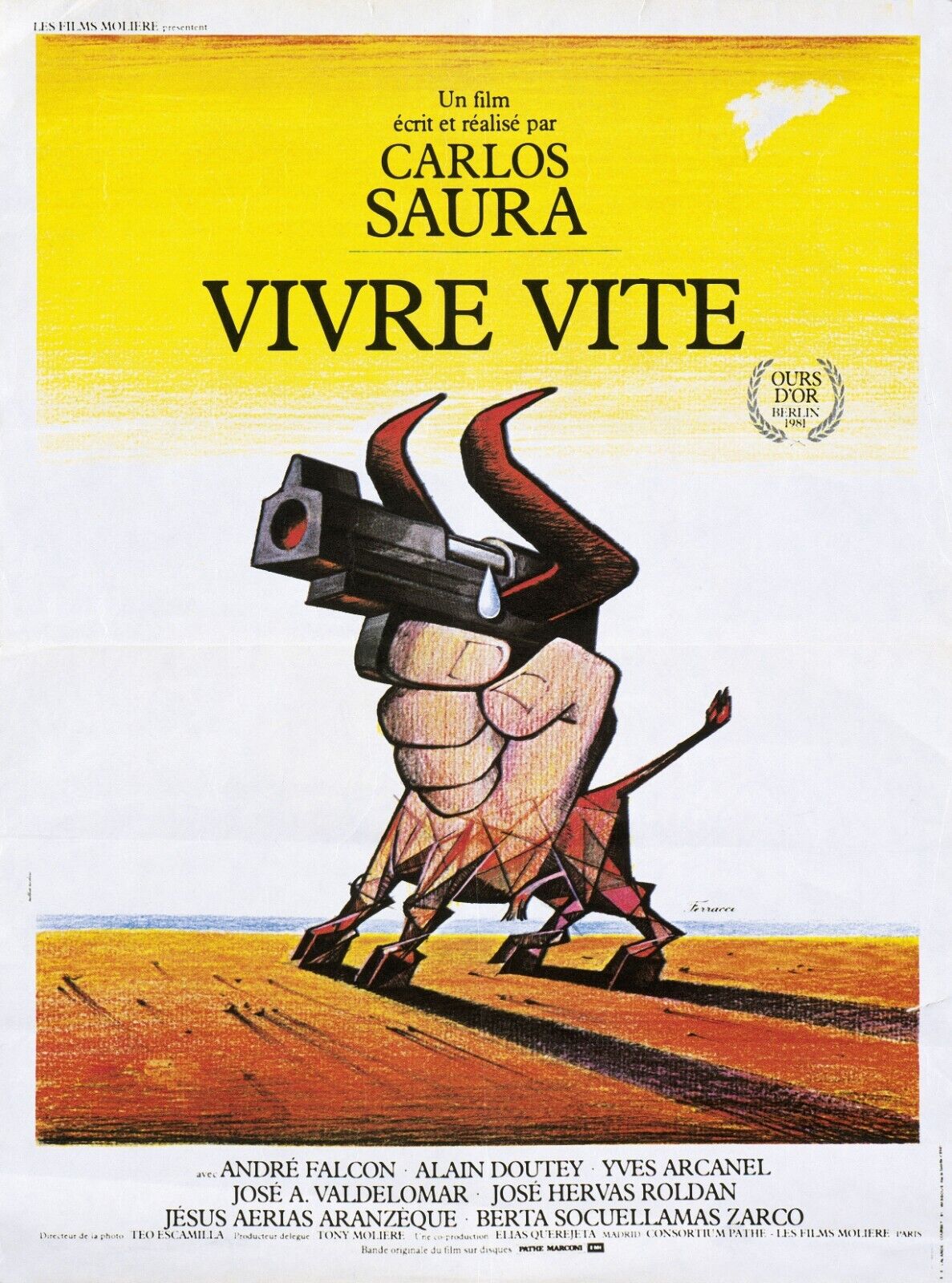 VIVRE VITE, CARLOS SAURA, Jose Antonio Valdelomar, Espagne, repro affiche de cinema, HQ