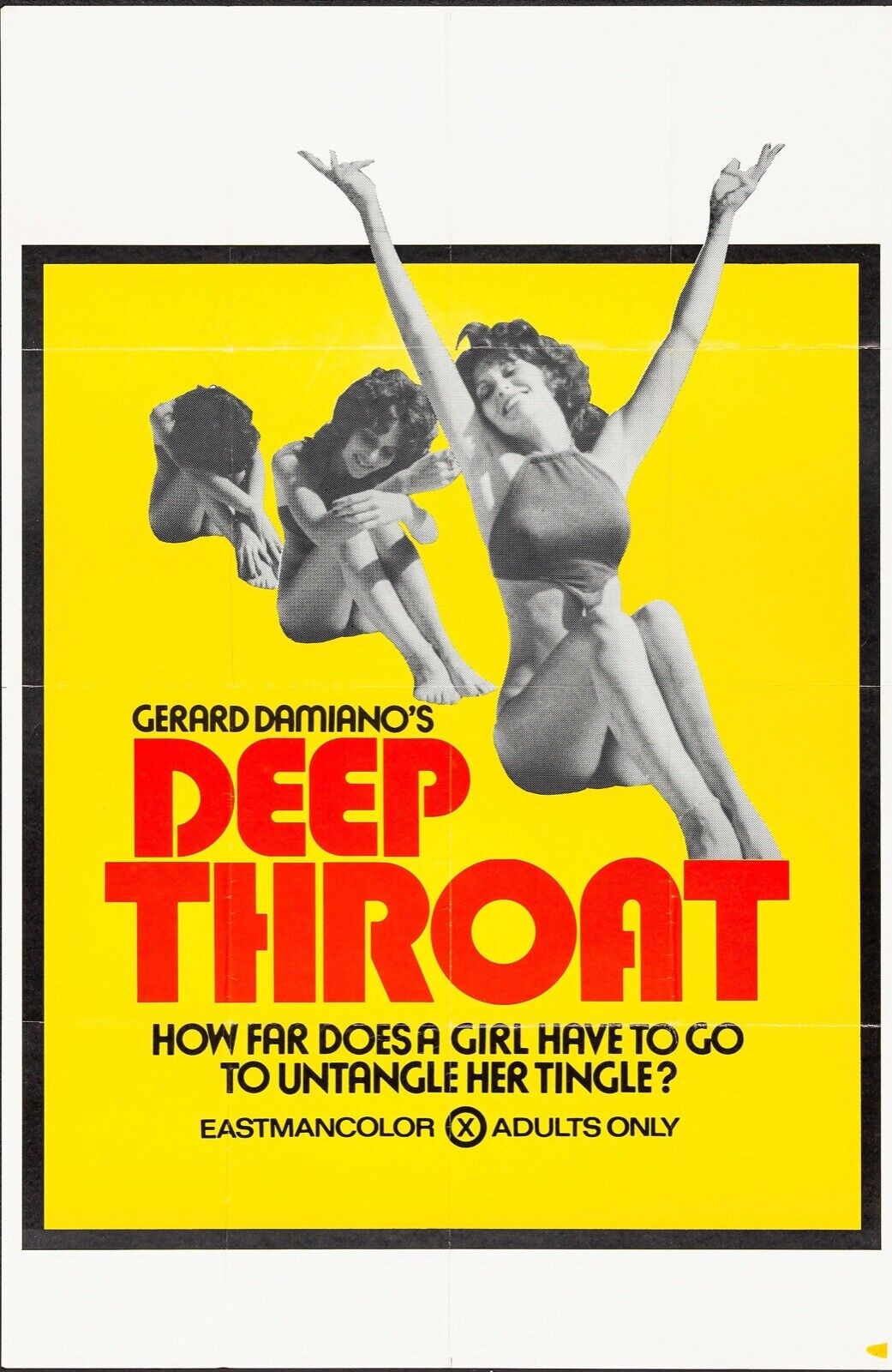 DEEP THROAT, REPRO AFFICHE EROTIQUE CINEMA, GERARD DAMIANO HQ