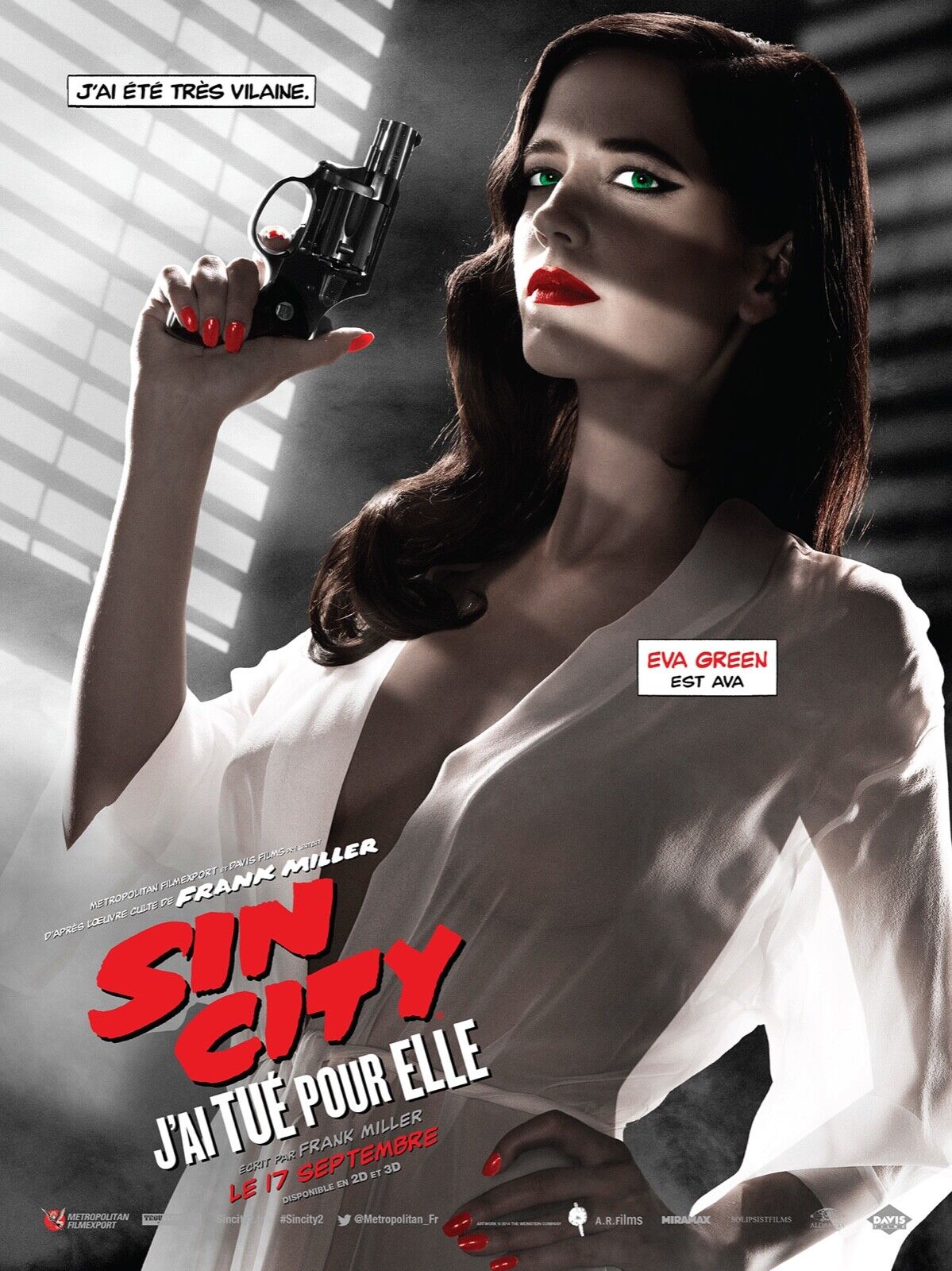 SIN CITY 2, EVA GREEN, 2014, REPRO AFFICHE CINEMA VINTAGE HQ