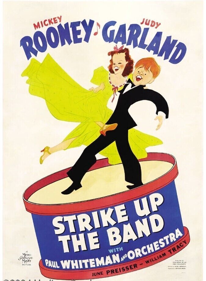 THE BASS PLAYS, MICKEY ROONEY, 1940, HQ cinema poster reproduction