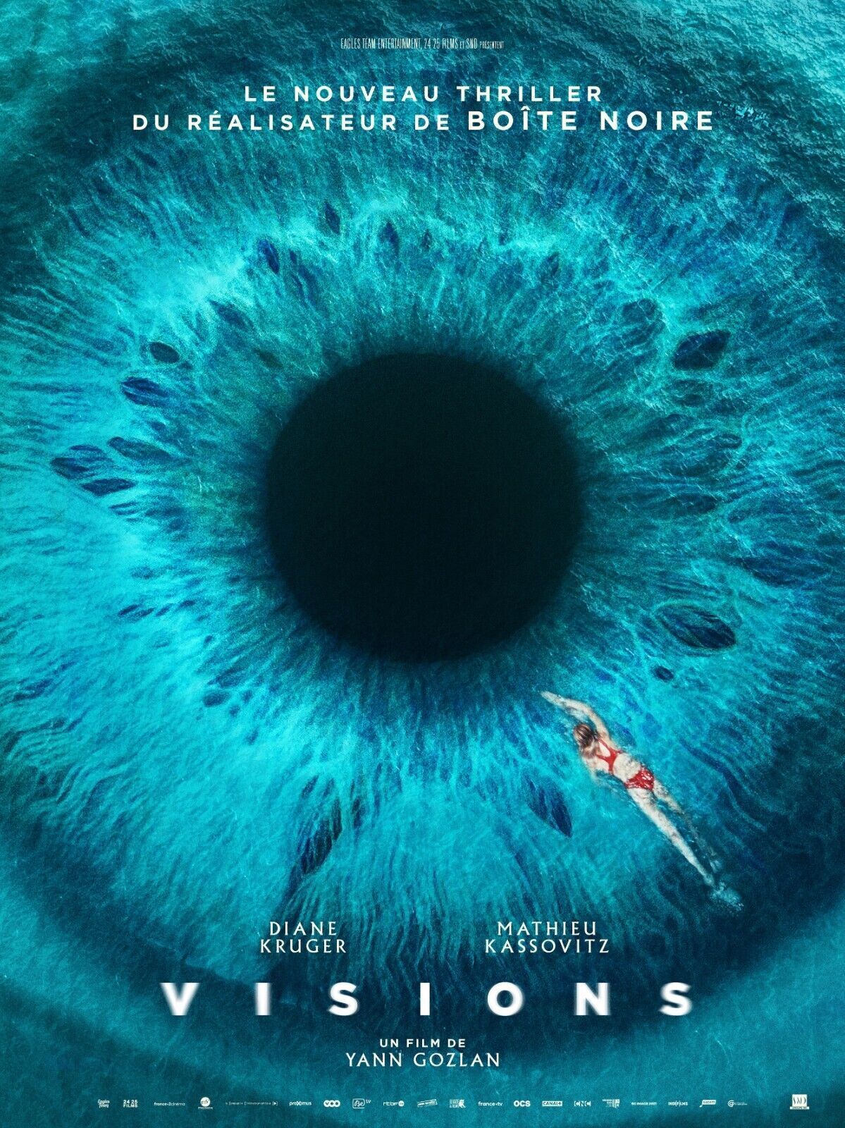 VISIONS, DIANE KRUGER, MATHIEU KASSOVITZ, 2023, repro affiche de cinema, HQ