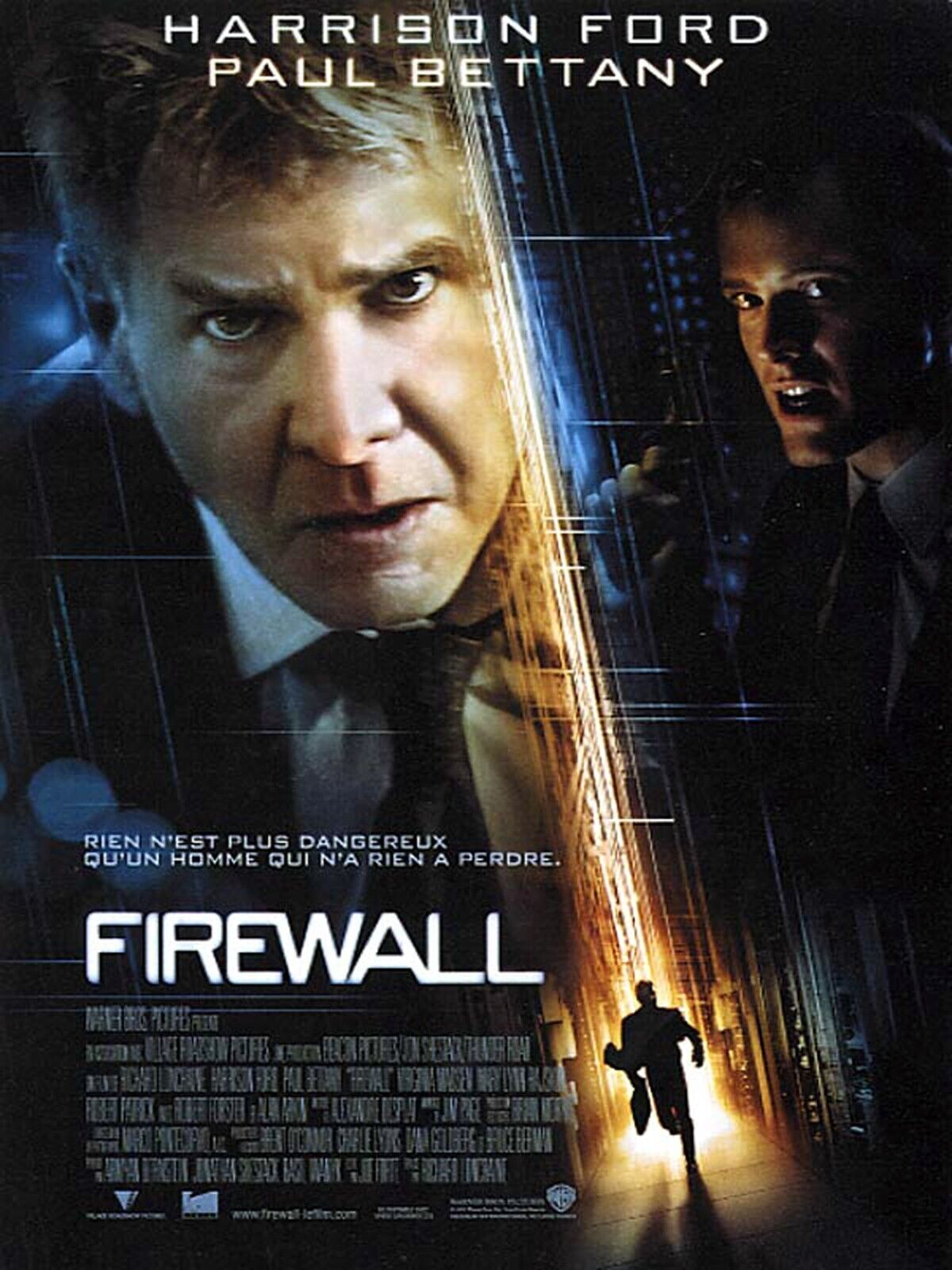 FIREWALL, HARRISON FORD, 2006, REPRO MOVIE POSTER, VINTAGE, HQ