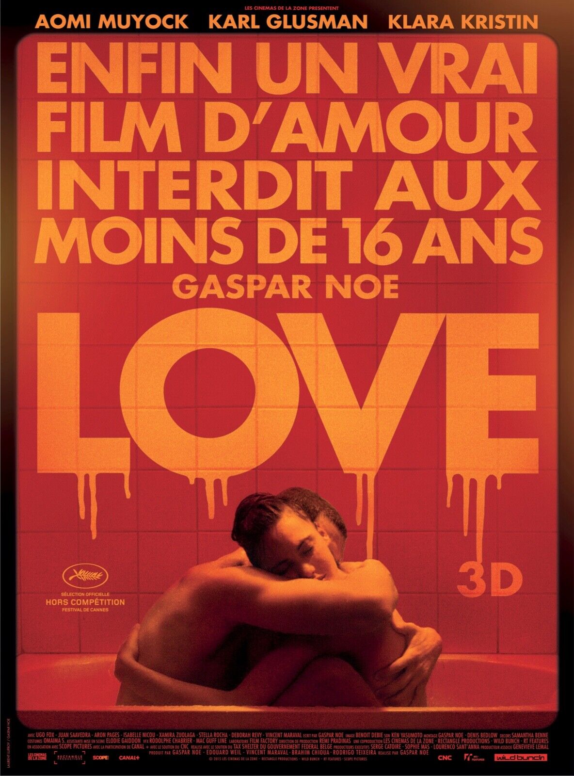 LOVE, GASPAR NOÉ, 2015, REPRO AFFICHE CINEMA VINTAGE HQ