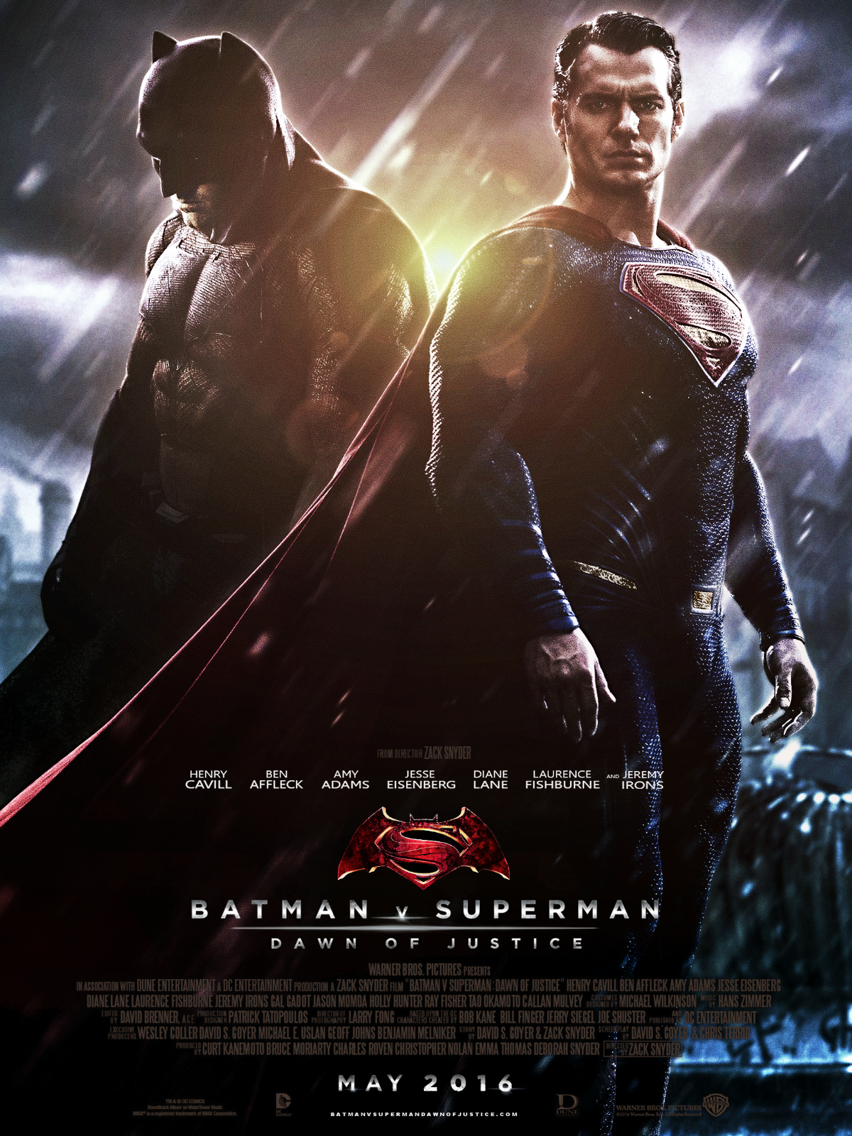 BATMAN V SUPERMAN: L’AUBE DE LA JUSTICE, BEN AFFLECK, 2016, REPRO MOVIE POSTER, VINTAGE, HQ