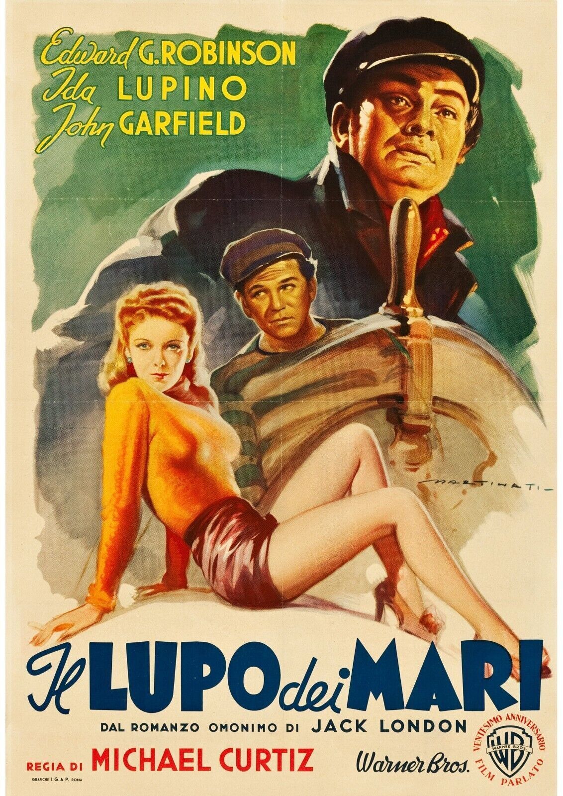 THE PHANTOM FLYING STATION, EDWARD G. ROBINSON, 1941, VINTAGE cinema poster reproduction, HQ