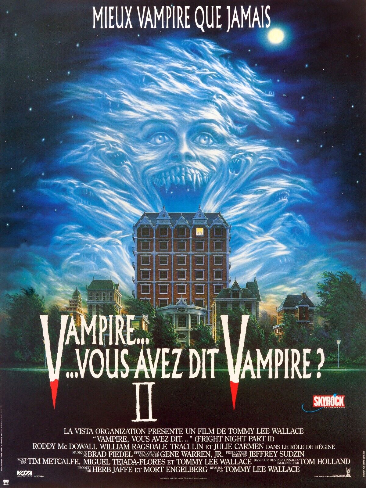 VAMPIRES… VOUS AVEZ DIT VAMPIRE ? II, TOMMY LEE, 1988, REPRO AFFICHE CINÉMA VINTAGE, HQ