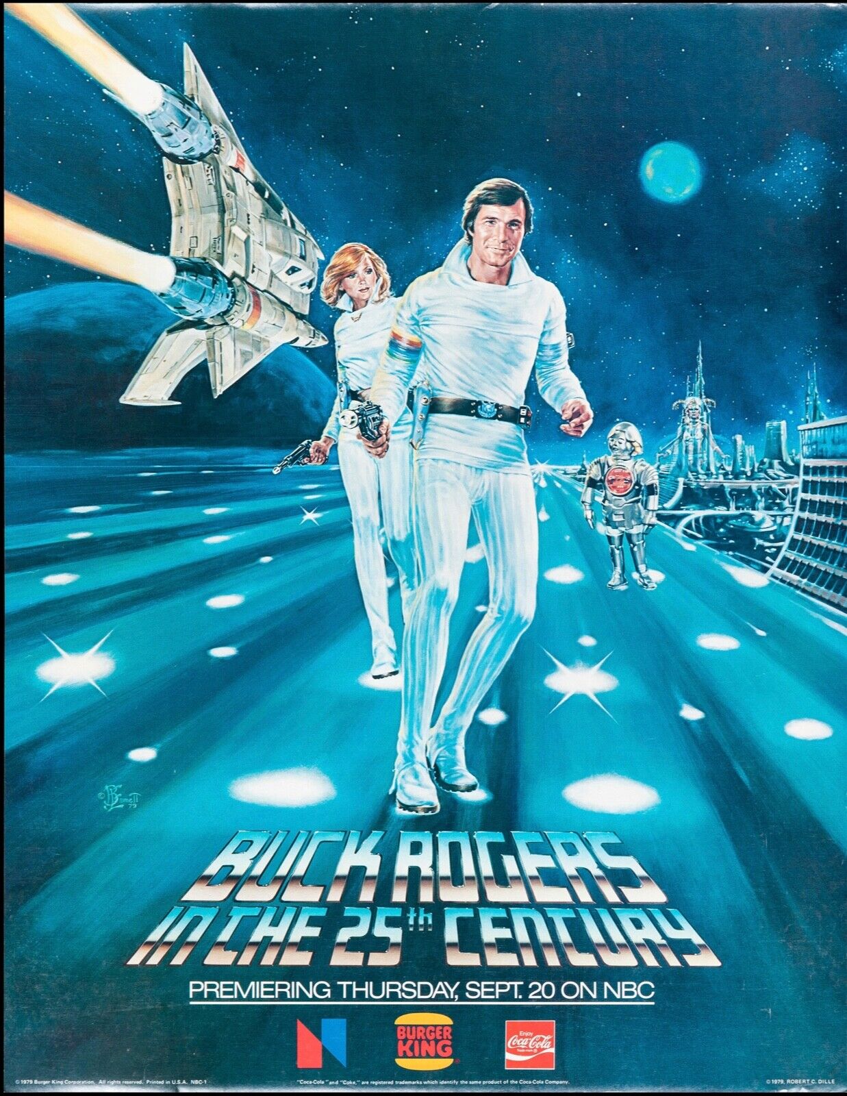 BUCK ROGERS, IN THE 25TH CENTURY, PILOTE, S.FICTION REPRO AFFICHE CINEMA