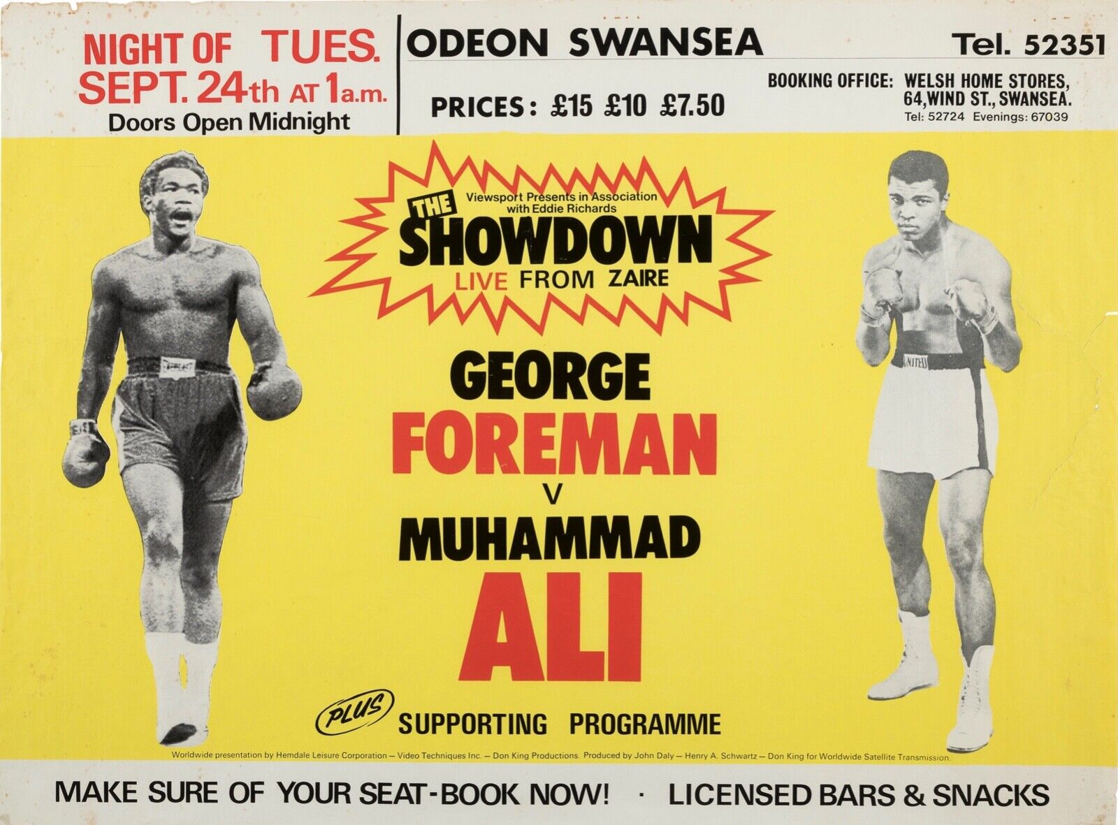 BOXE – MUHAMMAD ALI, REPRO SPORTS POSTER VINTAGE HQ