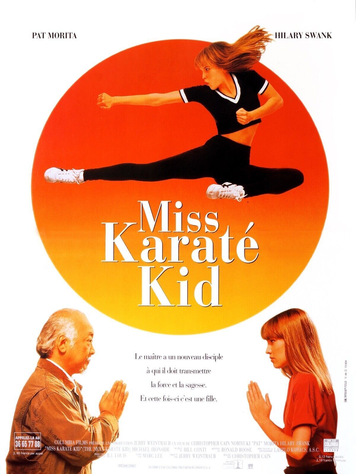 MISS KARATÉ KID, PAT MORITA - REPRO AFFICHE CINEMA VINTAGE