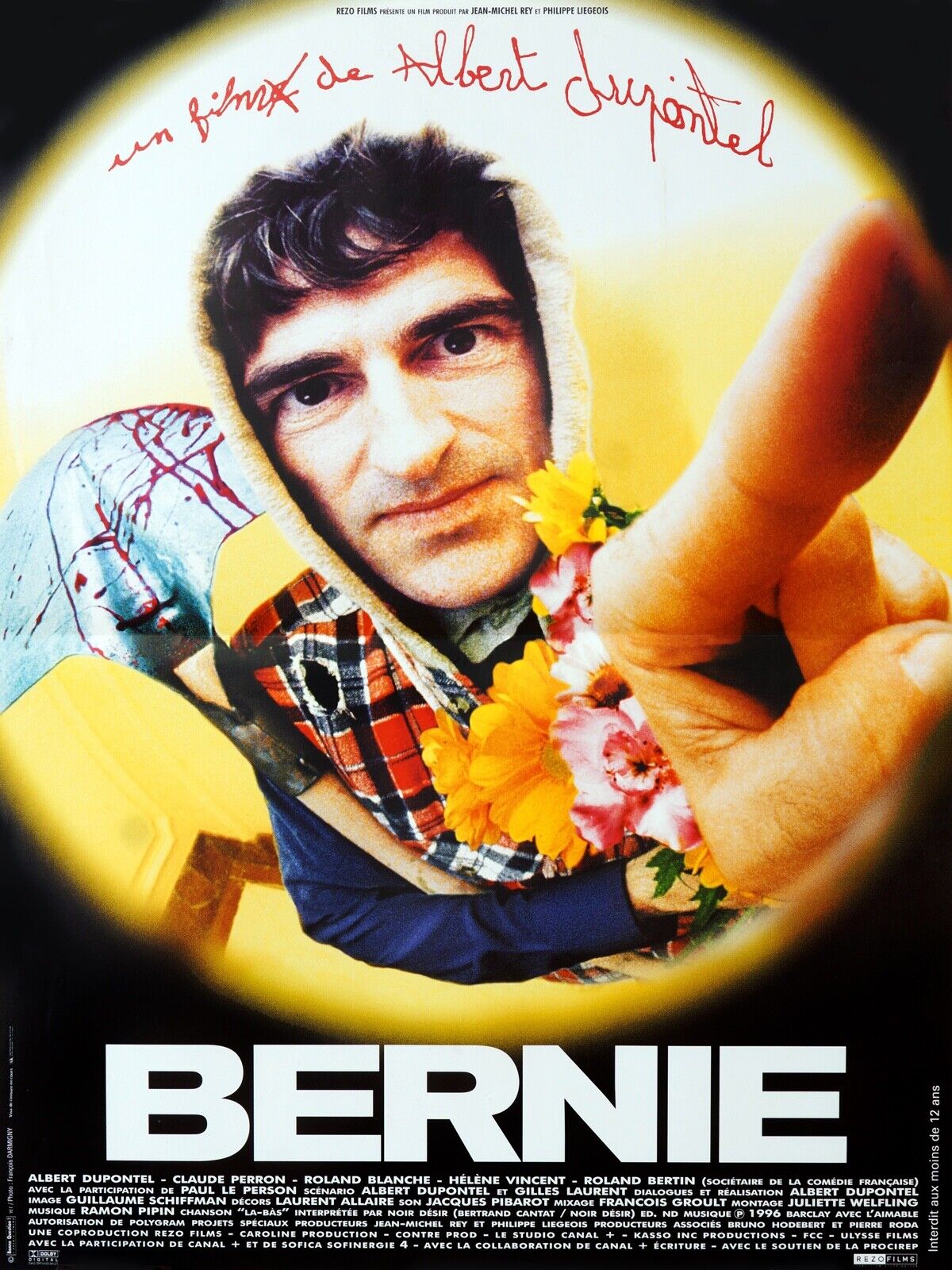 BERNIE, ALBERT DUPONTEL, 1996, REPRO MOVIE POSTER, VINTAGE, HQ