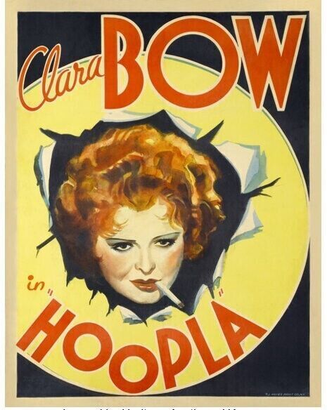HOUP LA, CLARA BOW, 1933, REPRO MOVIE POSTER, VINTAGE, HQ.