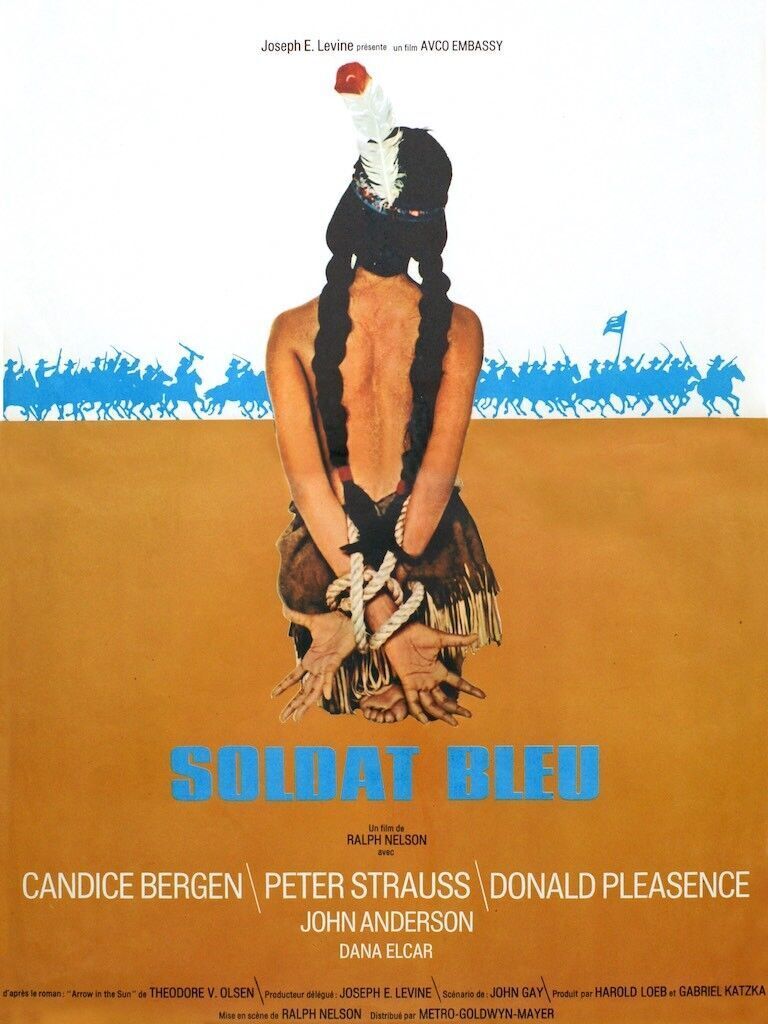 SOLDADO AZUL, CANDICE BERGEN, 1970, REPRODUCCIÓN DE CARTEL DE CINE, HQ